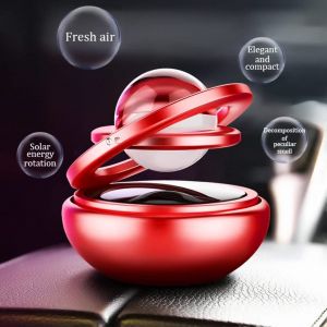 360 Degree Auto Rotating Car Perfume And Freshener  - red